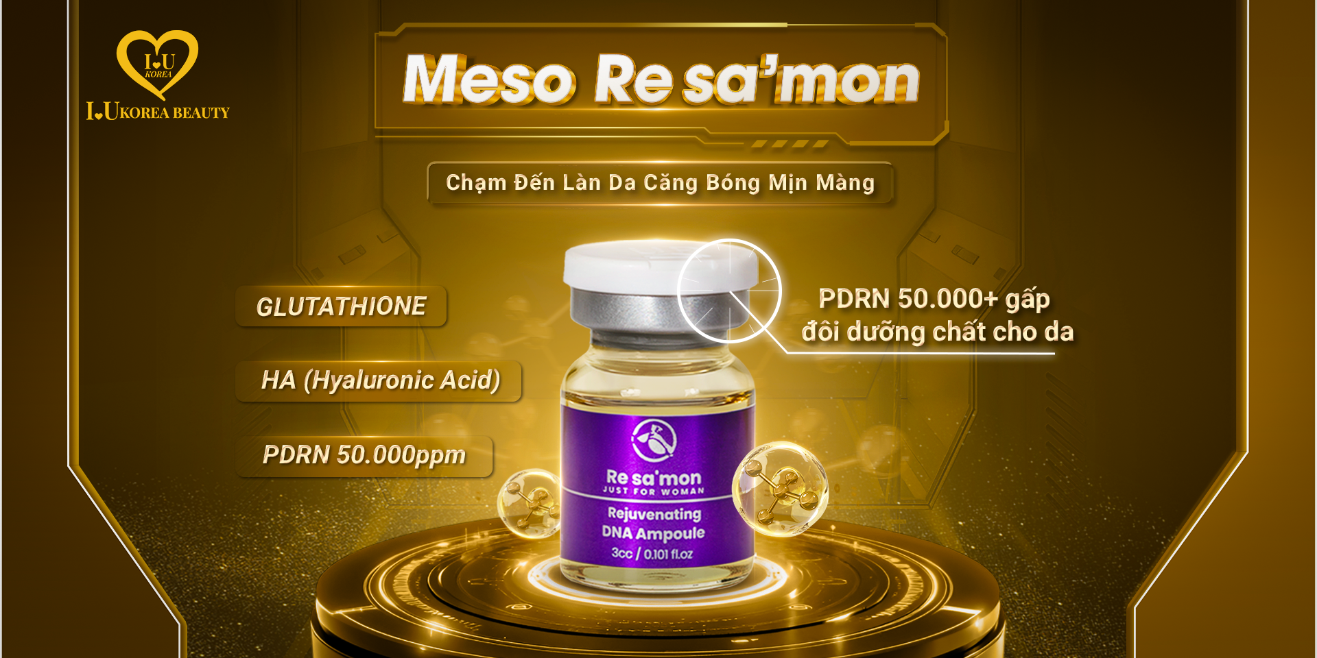 Meso Re sa'mon tinh chất trẻ hóa da, căng bóng mịn màng
